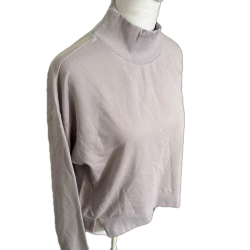 All In Motion French Terry Sweatshirt Lilac Purple Thumb Hole Women Size M - Picture 5 of 16